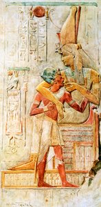 Ägyptische Hieroglyphen, Abydos, Ägypten, 1910