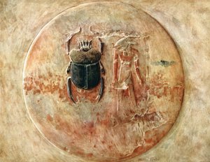 Skarabäus und Ra, Grab von Seti, Ägypten, 1910 von Walter Tyndale