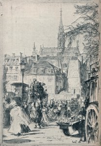 Place St. Michel, Paris, ca. 1913 von Walter Zeising