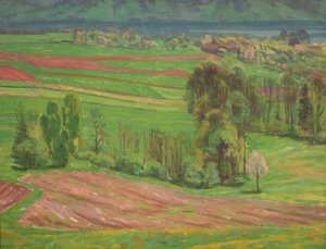 Atterseelandschaft im Frühling von Walther Gamerith