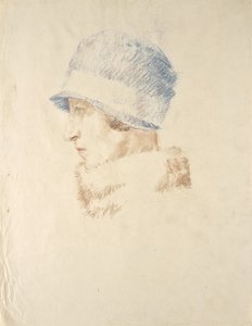 Dame mit Hut von Walther Gamerith