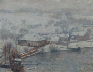Winterlandschaft am Attersee