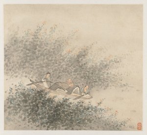 Album der Landschaften: Blatt 6, 1677 von Wang Gai