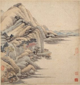 Landschaften im Stil alter Meister, 17. Jahrhundert von Wang Jian