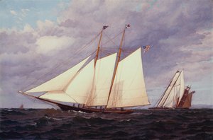 Die Cornelia bei der New York Yacht Club Regatta, 11. Juni von Warren Sheppard