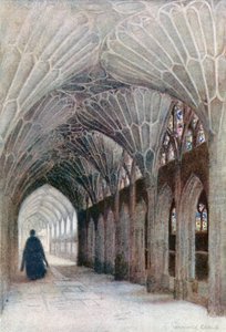 Kreuzgang und Lavatorium, Gloucester Kathedrale