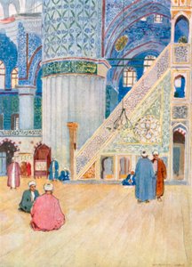 Innenansicht der Moschee des Sultans Ahmed I.