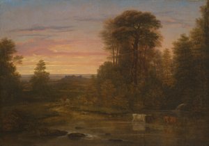 Eine Landschaft nach Sonnenuntergang, ca. 1819