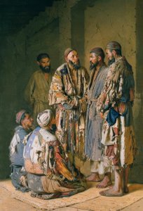 Politische Diskussion in der Opiumhöhle