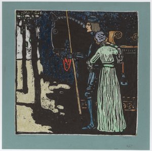 Abschied (Große Fassung) (Zweiter Zustand) von Wassily Kandinsky