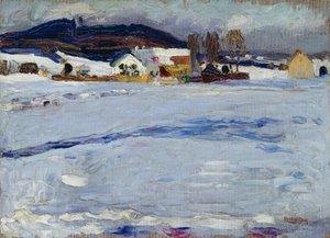 Bei Starnberg - Winter von Wassily Kandinsky