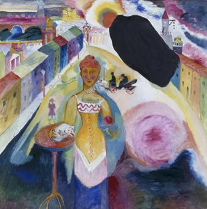 Dame in Moskau von Wassily Kandinsky