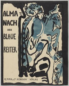 Endgültiger Entwurf für den Umschlag des Almanachs "Der Blaue Reiter" von Wassily Kandinsky