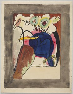 Entwurf für den Umschlag des Almanachs "Der Blaue Reiter" von Wassily Kandinsky