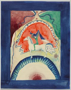 Entwurf für den Umschlag des Almanachs "Der Blaue Reiter" von Wassily Kandinsky