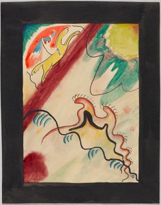 Entwurf für den Umschlag des Almanachs "Der Blaue Reiter" von Wassily Kandinsky