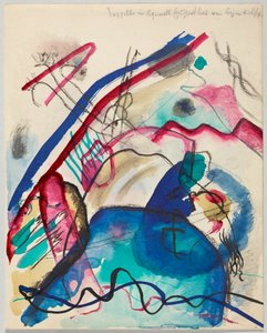 Entwurf zu „Bild mit weißem Rand“ von Wassily Kandinsky