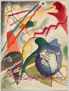 Entwurf zu „Bild mit weißem Rand“ von Wassily Kandinsky