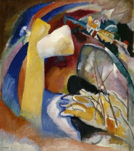 Entwurf zu Bild mit weißer Form von Wassily Kandinsky