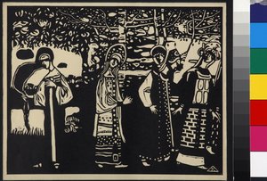 Frauen im Wald von Wassily Kandinsky