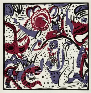 Große Auferstehung (Neudruck in „Derrière le Miroir“, 42, 1051) von Wassily Kandinsky