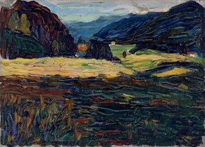 Kochel - Landschaft mit Schlösschen von Wassily Kandinsky