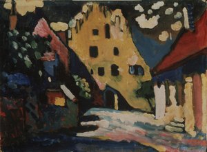 Murnau. Burghof, 1908 von Wassily Kandinsky