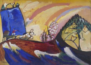 Gemälde mit Troika, 18. Januar 1911 von Wassily Kandinsky