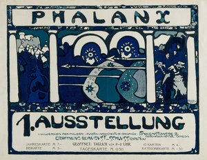 Plakat für die 1. Ausstellung der Phalanx, 1901 von Wassily Kandinsky