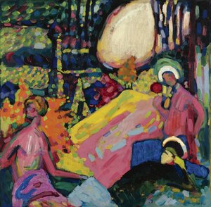 Weißer Klang - Gemälde von Vassily Kandinsky von Wassily Kandinsky