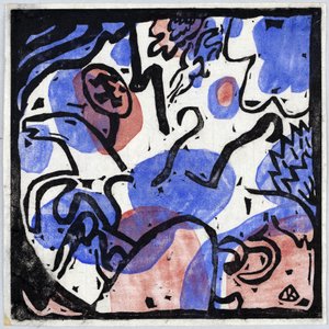 Drei Reiter in Rot, Blau und Schwarz von Wassily Kandinsky
