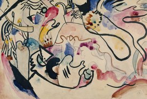 Aquarell Nr. 8 Jüngster Tag, 1911-1912 von Wassily Kandinsky
