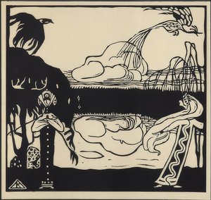 Zwei Vögel von Wassily Kandinsky