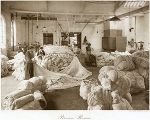 Braunes Zimmer, Thomas Adams Spitzenfabrik, Stoney Street, Nottingham, Nottinghamshire, 1914