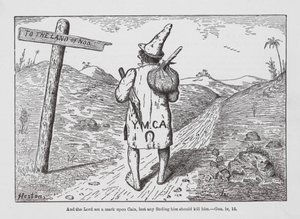 Eine von Watson Hestons alttestamentlichen Geschichten komisch illustriert von Watson Heston