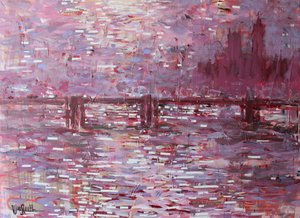 Reflexionen der rosa Stadt von Wayne Sleeth