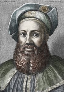 Porträt von Pietro Aretino (1492-1556), italienischer Dichter, Gravur, Privatsammlung