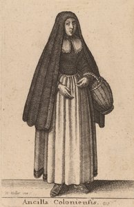 Ancilla Coloniensis, 1643 von Wenceslaus Hollar
