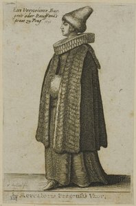 Böhmische Frau von guter Qualität von Wenceslaus Hollar