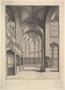 Brays Kapelle in der St. Georgs Kapelle, Windsor, 1663 von Wenceslaus Hollar