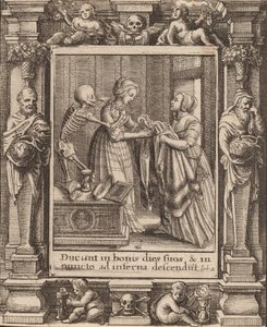 Braut, 1651 von Wenceslaus Hollar