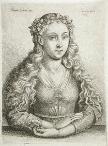 Büste einer Frau von Wenceslaus Hollar