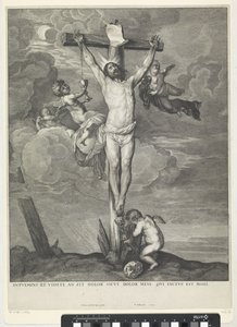 Christus am Kreuz mit Engeln