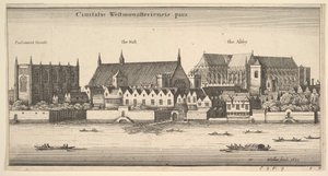 Ciuitatis Westmonasteriensis pars Westminster vom Fluss, 1647