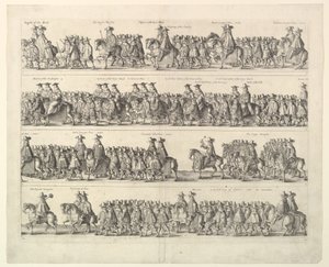 Krönungsprozession von Karl II. durch London, 1662