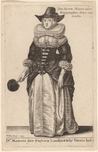 Dni Maioris sive Praetoris Londinensis Vxoris Hab: von Wenceslaus Hollar