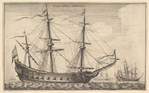 Niederländisches Kriegsschiff von Wenceslaus Hollar