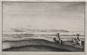 Englische Ansichten: Isle of Wight von Portsmouth von Wenceslaus Hollar