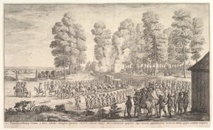 Einzug des Grafen von Thurn und Taxis in Hemissen, ca. 1651