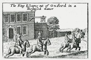 Flucht von Karl I. aus Oxford in Verkleidung von Wenceslaus Hollar